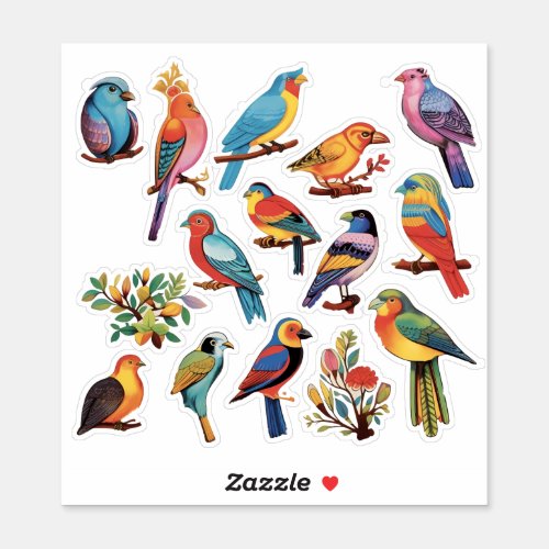 Birds of Paradise Sticker