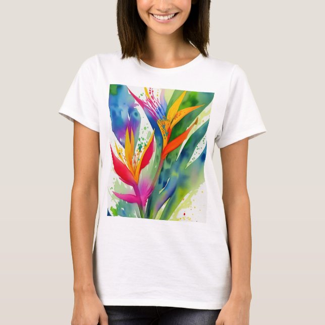 Birds of Paradise T-Shirt: A Symbol of Love T-Shirt (Front)