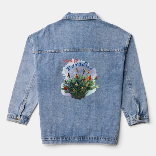 Birds Of Paradise T Shirt Denim Jacket