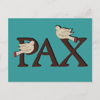 Birds Of Pax (peace) Postcard by sfcount at Zazzle