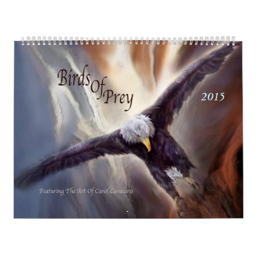 Birds Of Prey Art Calendar 2015
