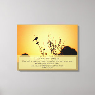 Birds of the Air Poster Canvas Print