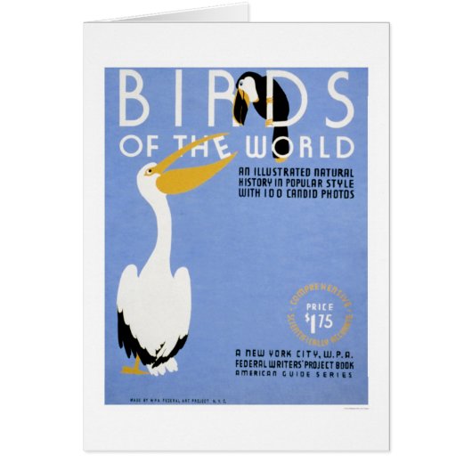 Birds Of The World 1938 WPA Cards (Front)