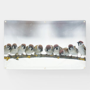 BIRDS ON A BRANCH Banner