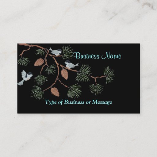 Customizable Birds on a Branch Business Card Template