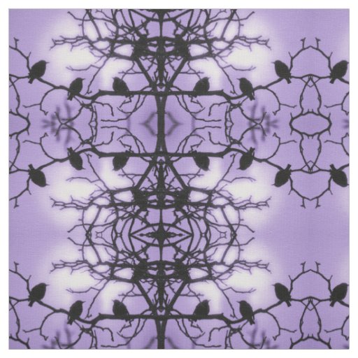 Birds on a Branch - Lavender Fabric