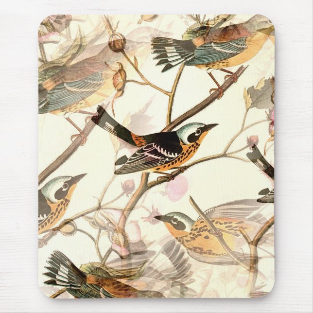 Birds on a Branch Mouse Pad (Front)