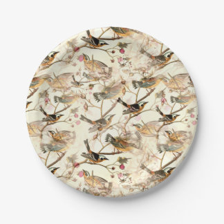 Birds on a Branch Paper Plates