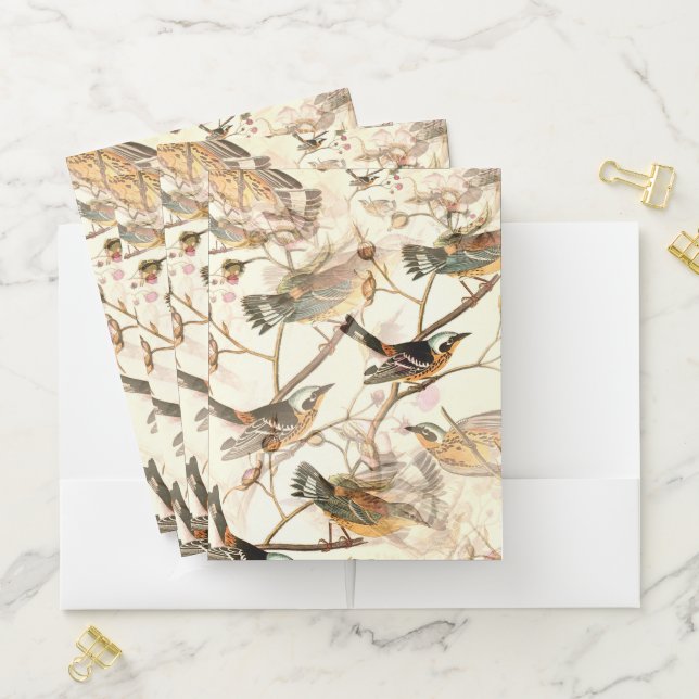 Birds on a Branch Pocket Folder (In Situ)