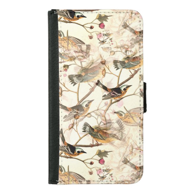 Birds on a Branch Samsung Galaxy Wallet Case (Front)