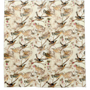 Birds on a Branch Shower Curtain