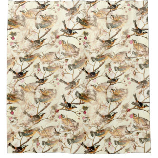 Birds on a Branch Shower Curtain