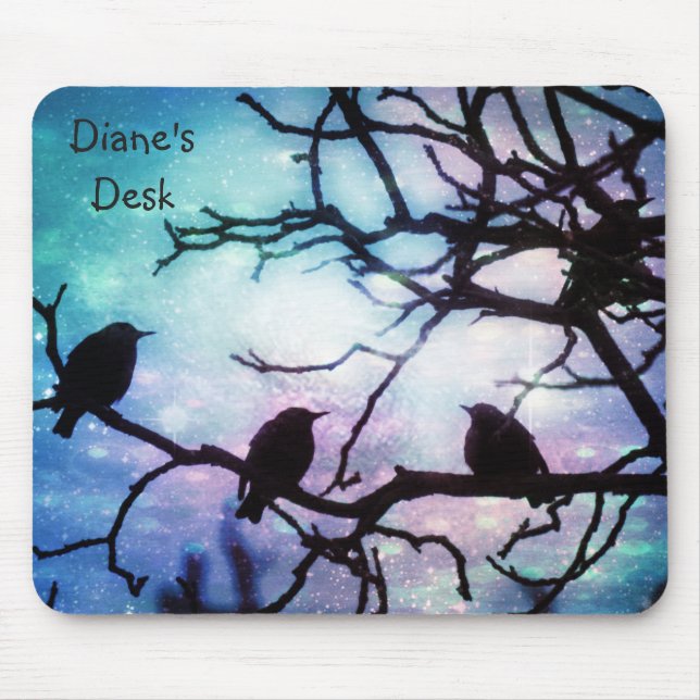 Birds on a Branch -Starlight MousePad (Front)