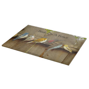 Birds On A Fence Cutting Board