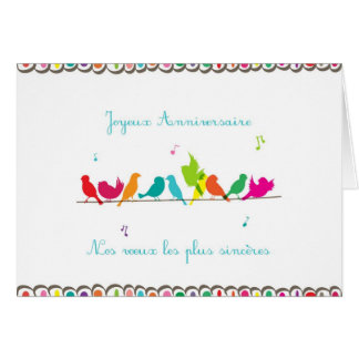 birds on a line cards