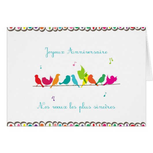 birds on a line cards (Front Horizontal)