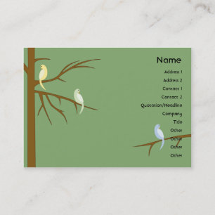 Birds on a Tree - Chubby Business Card