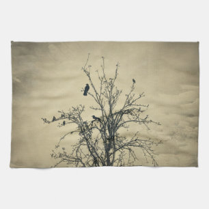 Birds on a tree kitchen towel