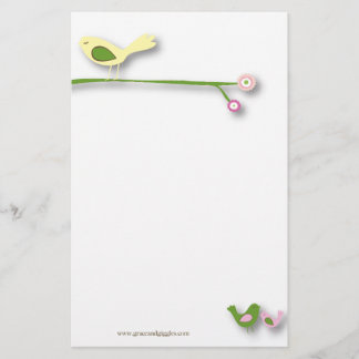 birds on a whim stationery
