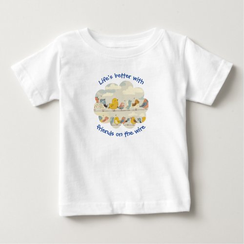 Birds On A Wire Baby T-Shirt