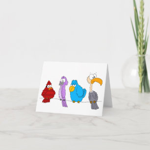 Birds on a Wire Card