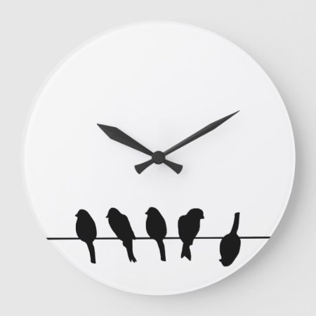 Birds On A Wire – Dare To Be Different Large Clock