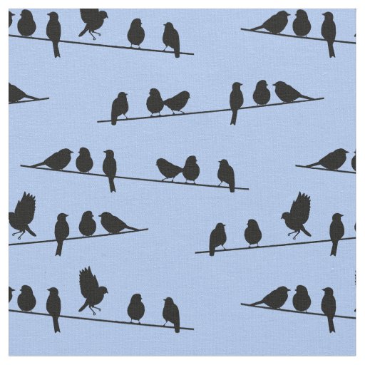 Birds on a Wire Fabric