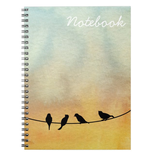 Birds on a wire notebook (Front)