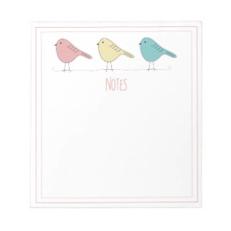 Birds on a Wire Notepad