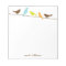 Birds on a Wire Personalized Notepads