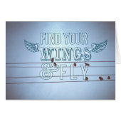 Birds on a wire, spread your wings and fly (Front Horizontal)