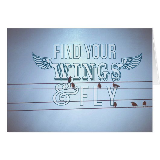 Birds on a wire, spread your wings and fly (Front Horizontal)