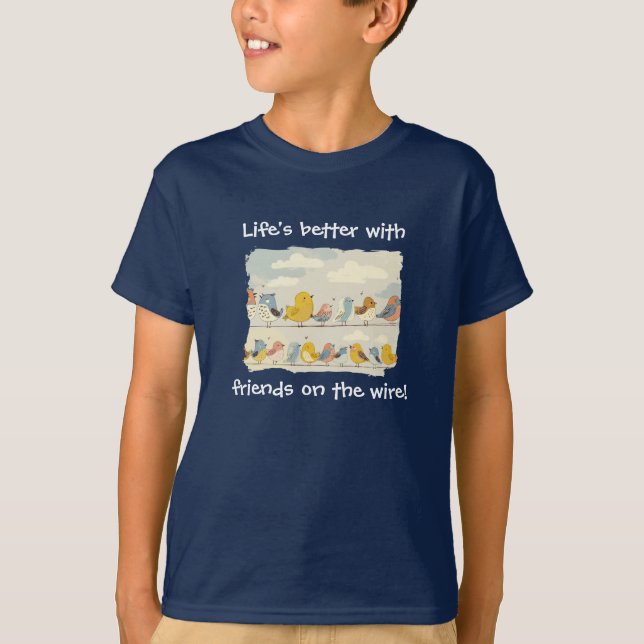 Birds On a Wire T-Shirt (Front)