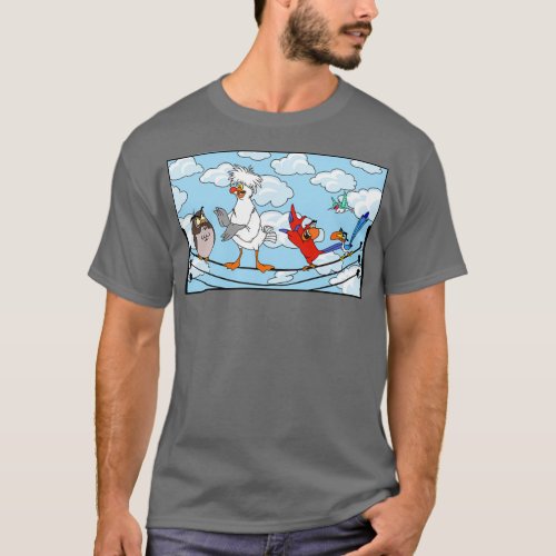 Birds On A Wire T_Shirt