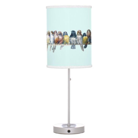 Birds on a Wire Table Lamp (Back)