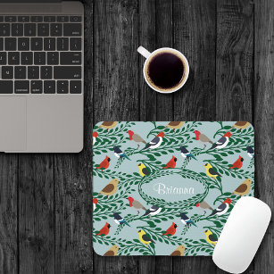 Birds On Branches Personalized Mousepad