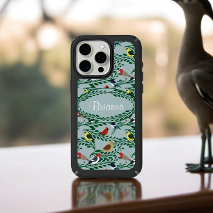 Birds On Branches Personalized iPhone 15 Pro Max Case
