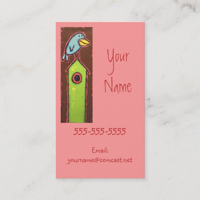 birds on houses business cards (Front)