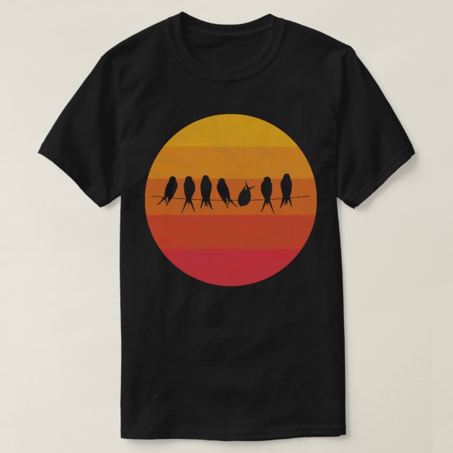 Birds on rope T-Shirt (Design Front)