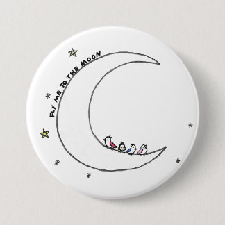 Birds on the Moon pin