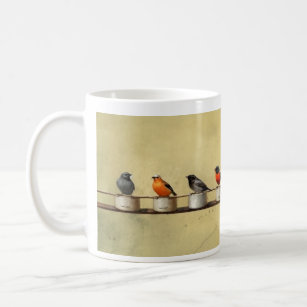 Beautiful Simple Modern Birds On A Wire Coffee Mug