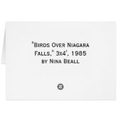 "Birds Over Niagara Falls," by Nina Beall (Back Horizontal)