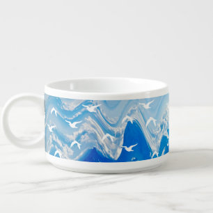 Birds over the Sea Waves Bowl