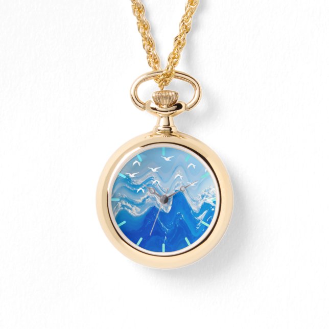 Birds over the Sea Waves Watch (Front)