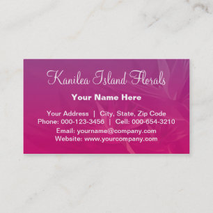 birds paradise.purple ~ bc business card