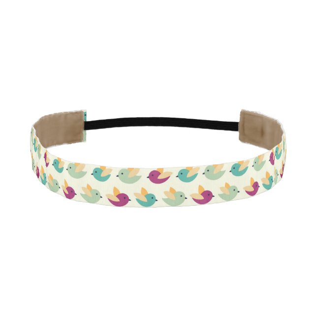 Birds pattern athletic headband (Front)