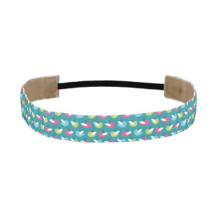 Birds pattern Blue Athletic Headband