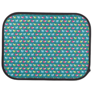 Birds pattern Blue Car Mat