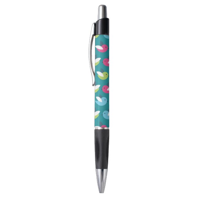 Birds pattern Blue Pen (Top (Vertical))
