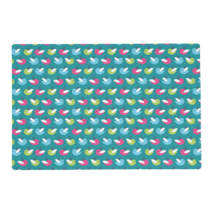 Birds pattern Blue Placemat